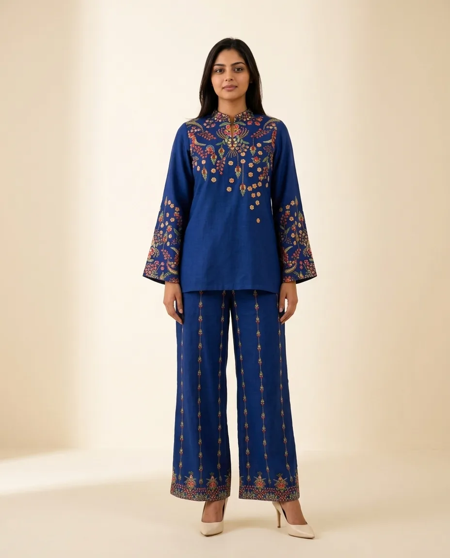 NISHVARA Co-ord Set - stitched view 1