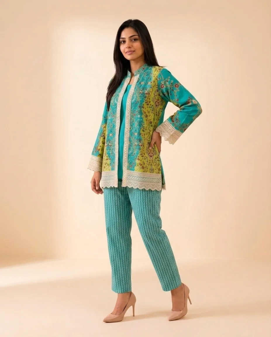 SUGHRAI Co-ord Set - stitched view 1